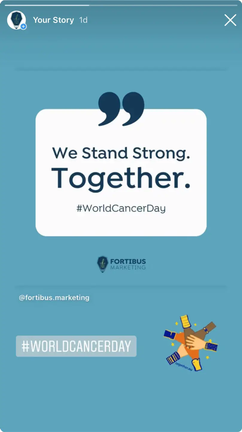 share your posts on your story