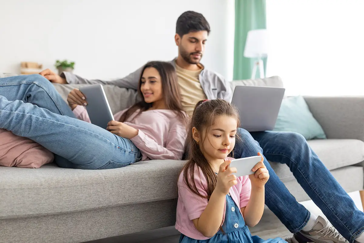 family together on devices